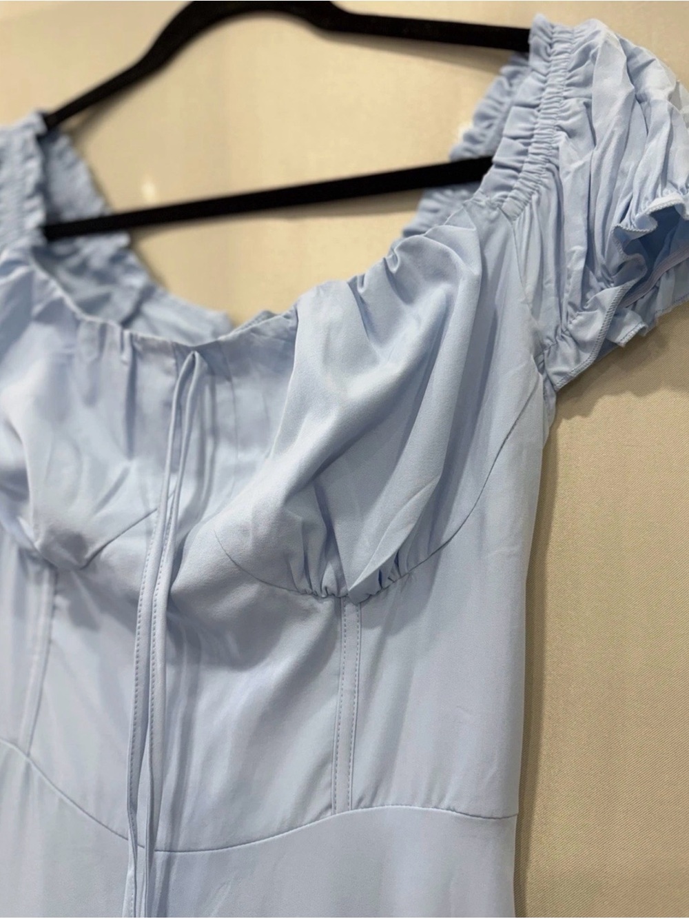 Light Blue Maxi Formal Dress Prom Bridesmaid Evening Gown - Picture 6 of 13